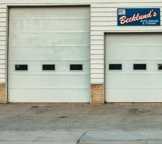 Overhead doors with windows