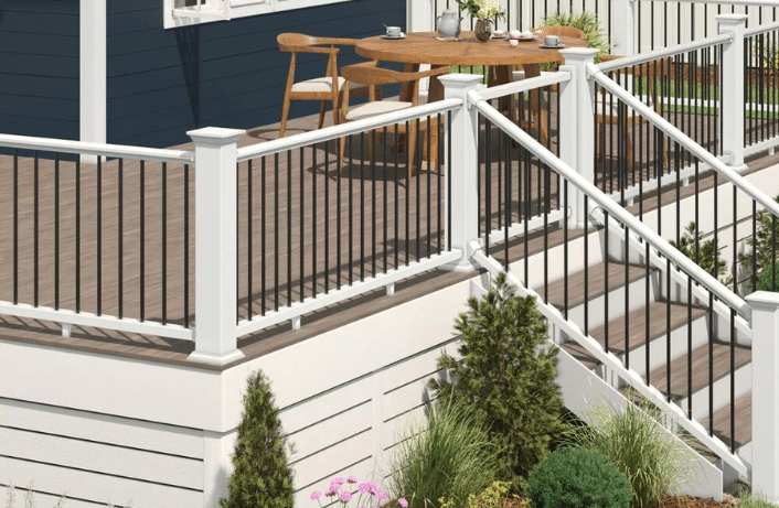 deck with gate