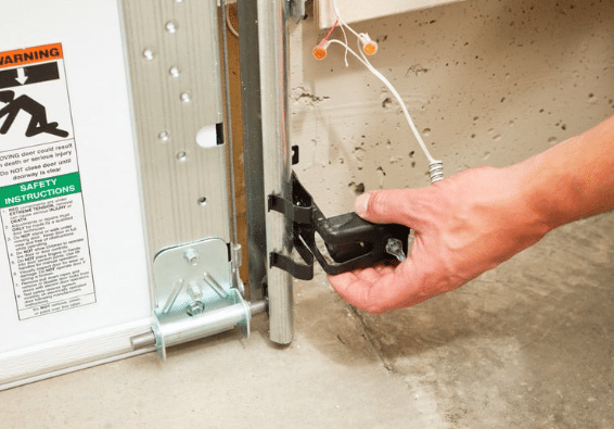 Cleaning the Garage Door Safety Sensor Lenses