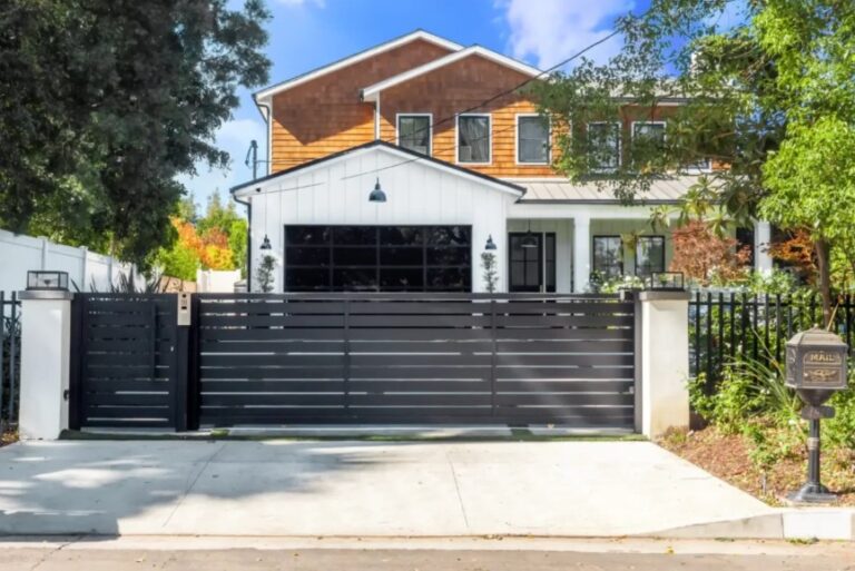 Custom Slide Gate and Fullview Garage Door